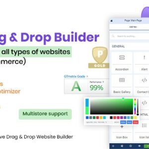 Theme OpenCart Ronixa Live Drag and Drop Page Builder