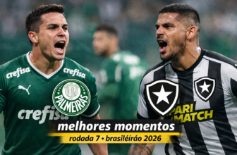 Palmeiras e Botafogo Melhores momentos Rodada 7 brasileirão 2026