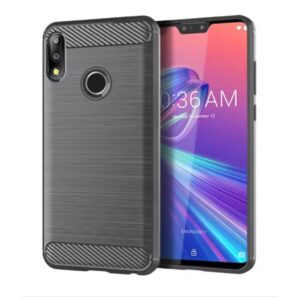Capa Zenfone Max Pro M2 ZB631KL – TPU Fibra de Carbono