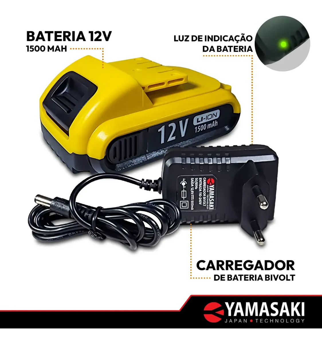 Parafusadeira Furadeira 12v Com Kit De Acessórios + Maleta - Imagem 3