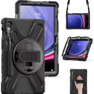 Capa Samsung Tab S10+ - 360 Graus Rotação e Alça