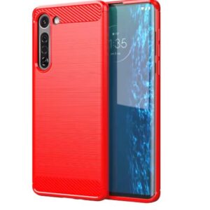 Capa Moto G8 Power - TPU Fibra de Carbono Vermelho