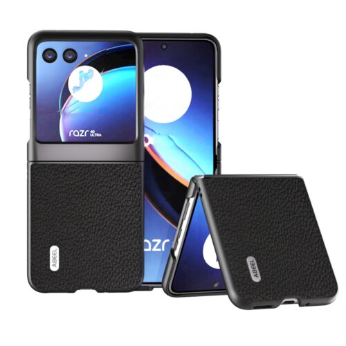 Capa Motorola Razr 40 ULTRA - Couro Preto