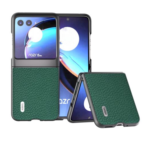 Capa Motorola Razr 40 ULTRA - Couro Verde