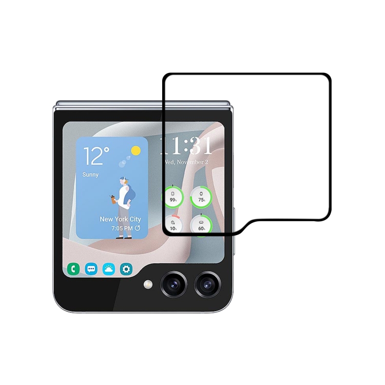 Película Externa Galaxy Z Flip5 - Vidro Temperado
