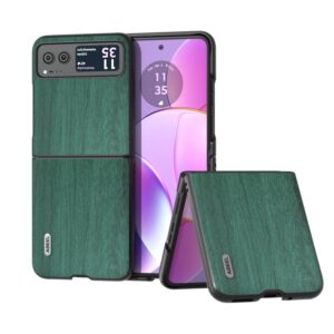 Capa Motorola Razr 40 - Textura Madeira Verde