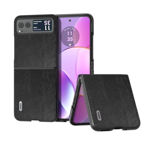Capa Motorola Razr 40 - Textura Madeira Preto