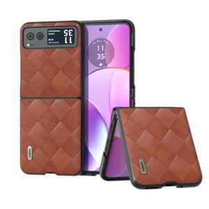 Capa Motorola Razr 40 - Xadrez Marrom