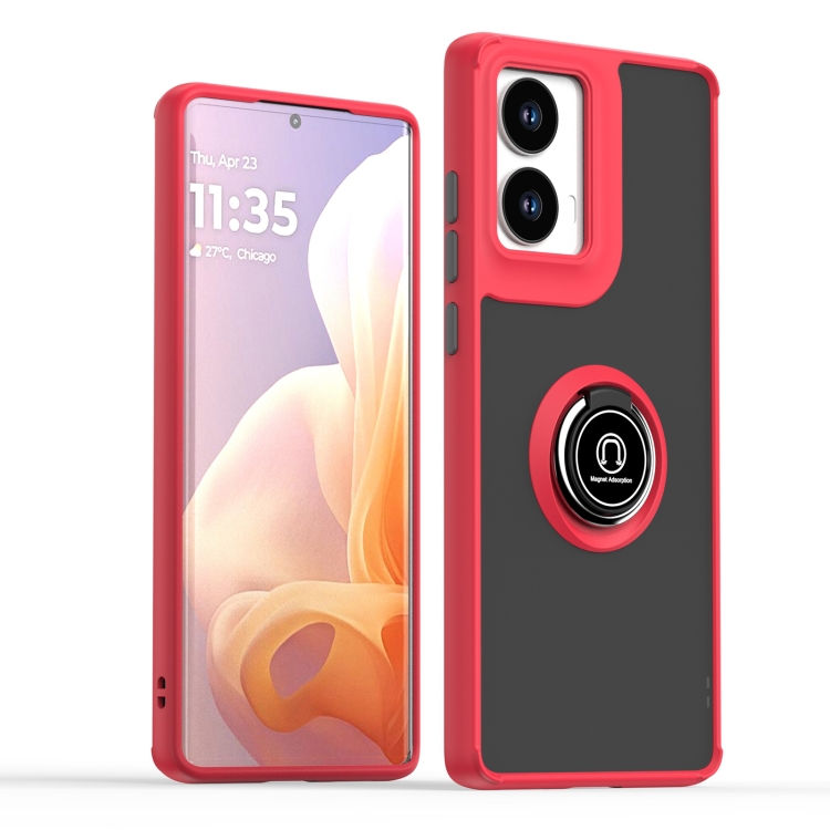 Capinha Moto G85 5G - Anel de Suporte Vermelho