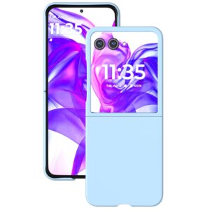 Capa Skin Feel para Motorola Razr 50 ULTRA - Azul Claro