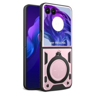 Capinha com Suporte para Motorola Razr 50 ULTRA - Rosa