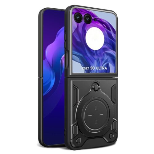 Capinha com Suporte para Motorola Razr 50 ULTRA - Preto