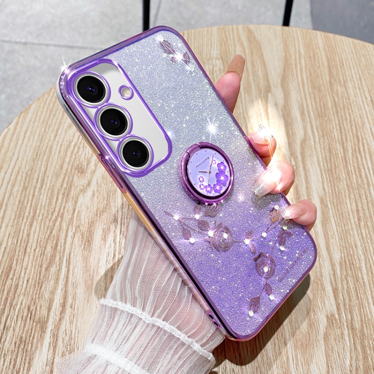Capa Galaxy S24 FE - Glitter com Anel de Suporte