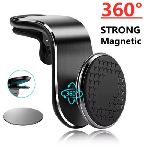 Suporte Magnético de Carro para Celulares até 7 polegadas