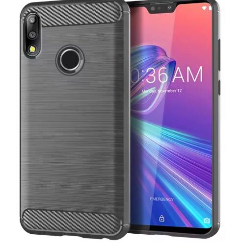 Capa Zenfone Max Pro M2 ZB631KL - TPU Fibra de Carbono
