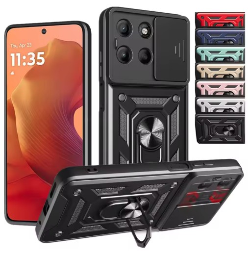 Capa Moto G56 - Anel de Suporte e Protetor de Câmera