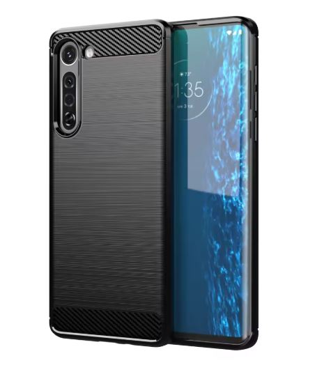 Capa Moto G8 Power - TPU Fibra de Carbono Preto