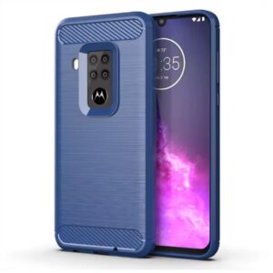 Capa Motorola One Zoom - TPU Fibra de Carbono
