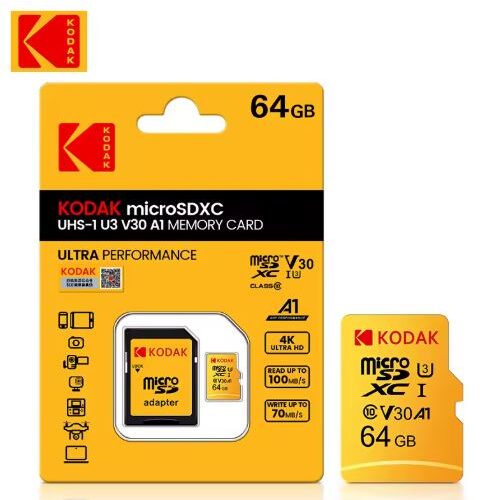 Cartão de Memória Micro SD KODAK Classe 10 A1 - 64GB