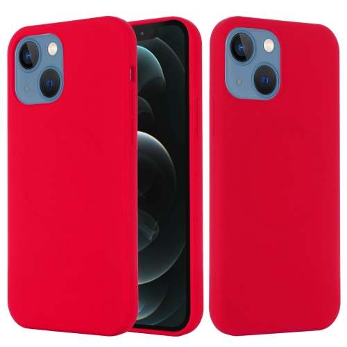 Capa MagSafe iPhone 13 Mini Silicone Vermelho