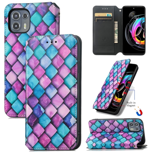 Capa Carteira Motorola Edge 20 LITE Cubos Coloridos