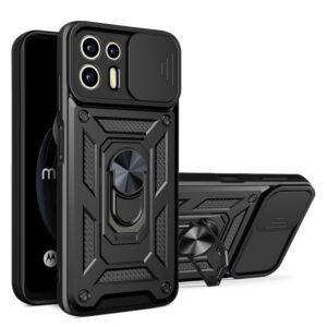 Capa Moto Edge 20 LITE com Suporte e Protetor Câmera Preto