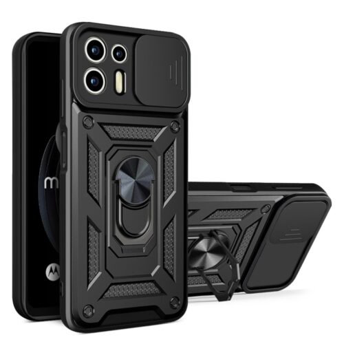 Capa Moto Edge 20 LITE com Suporte e Protetor Câmera Preto