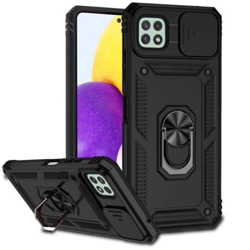 Capa Galaxy A22 5G com Suporte e Protetor de Câmera