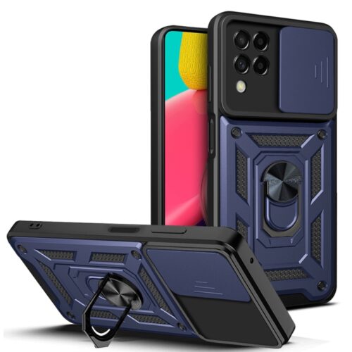 Capa Samsung M53 5G com Anel de Suporte e Protetor Câmera