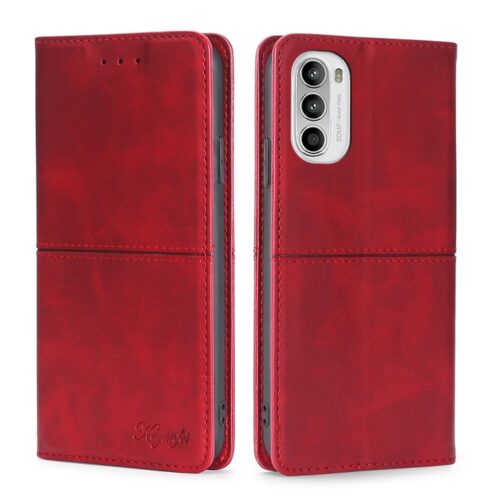 Capa Moto G82 Flip Carteira Vermelho