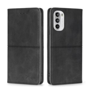 Capa Moto G82 Flip Carteira Preto