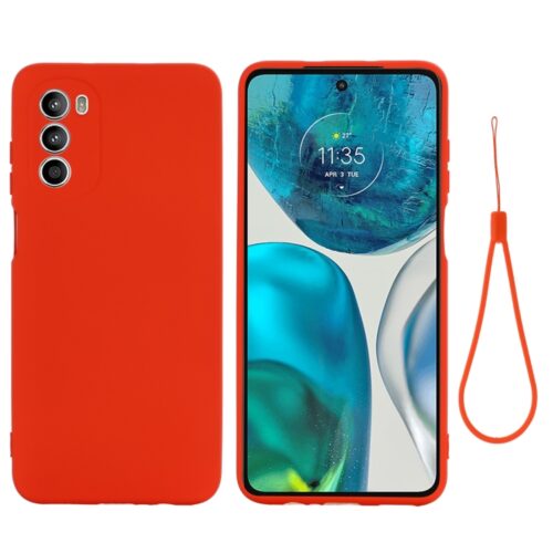 Capa Moto G82 Silicone Vermelho