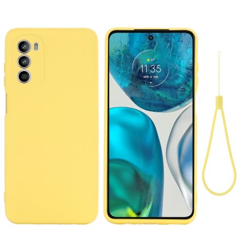 Capa Moto G82 Silicone Amarelo