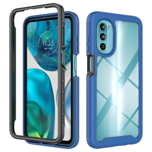 Capa Motorola Moto G82 - TPU e Plástico Azul