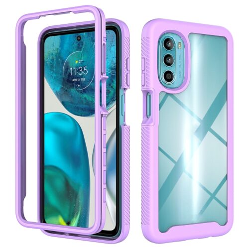 Capa Motorola Moto G82 - TPU e Plástico Roxo