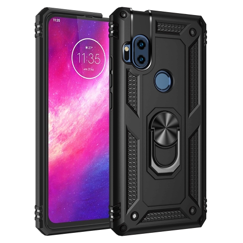 Capa Motorola One Hyper com Anel de Suporte Preto