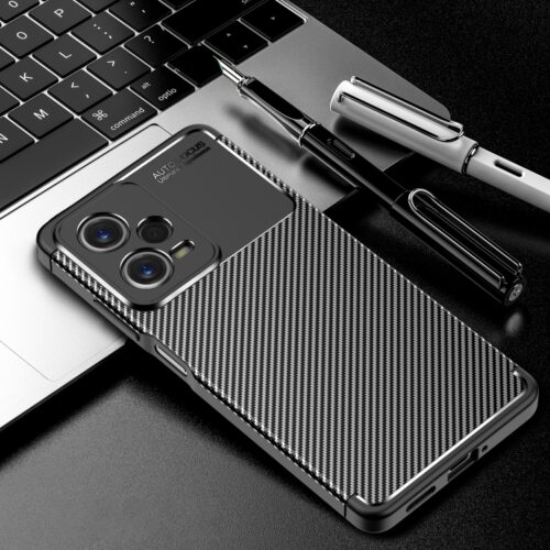 Capa Redmi Note 12 5G - TPU Fibra de Carbono Preto