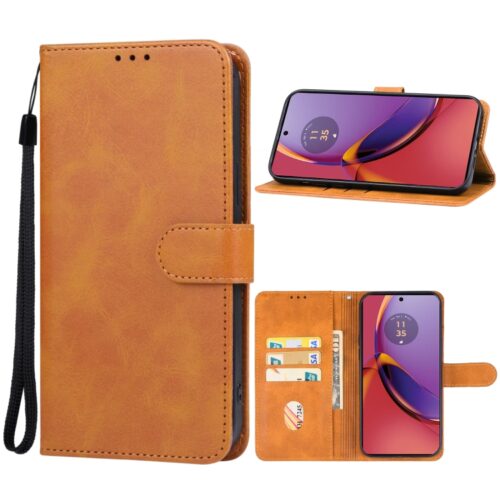Capa Motorola Moto G84 - Flip Carteira Marrom