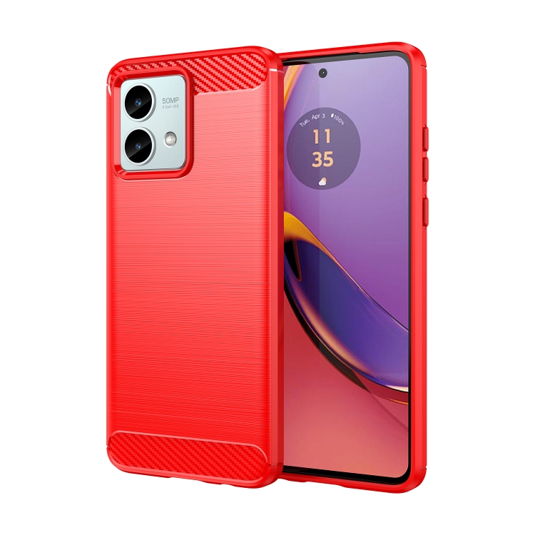 Capa Motorola Moto G84 - TPU Escovado Vermelho