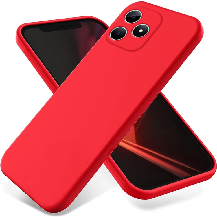 Capa Realme Note 50 - Silicone Aveludado Vermelho