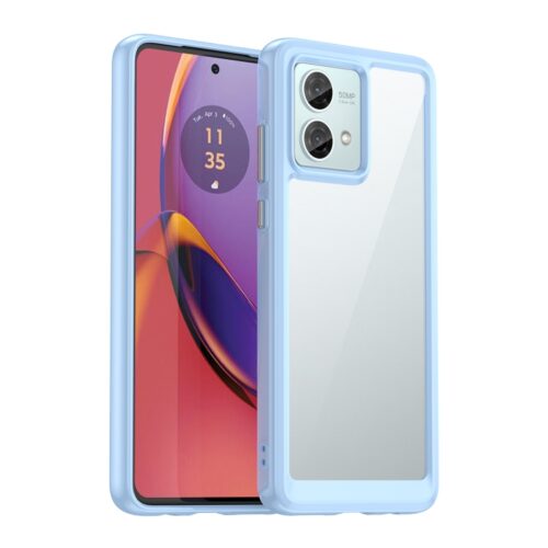 Capa Moto G84 - TPU e Plástico Azul