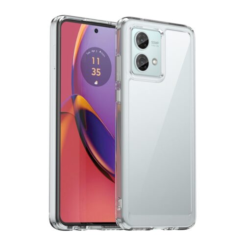 Capa Moto G84 - TPU e Plástico Transparente