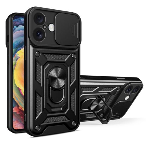 Capa para iPhone 16 PLUS - Protetor de Câmera e Suporte