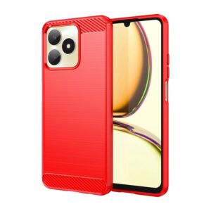 Capa Realme Note 50 - TPU Escovado Vermelho