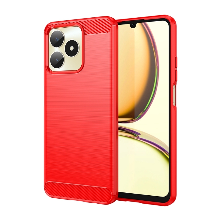 Capa Realme Note 50 - TPU Escovado Vermelho