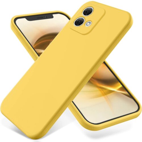 Capa Motorola Moto G84 - Silicone Amarelo