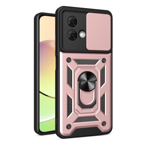 Capa Motorola Moto G84 - Protetor Câmera e Suporte Rosê