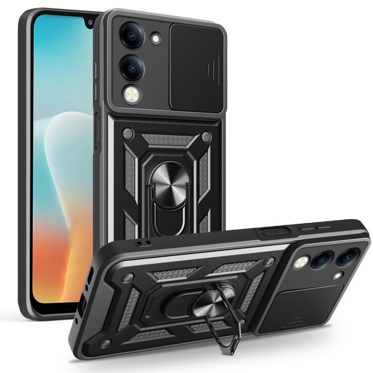 Capa com Protetor de Câmera e Suporte para Jovi Y29s 5G