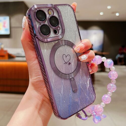 Capa iPhone 16 PRO MAX - Glitter Gradiente MagSafe