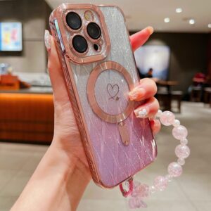 Capa iPhone 16 PRO - Glitter Gradiente MagSafe